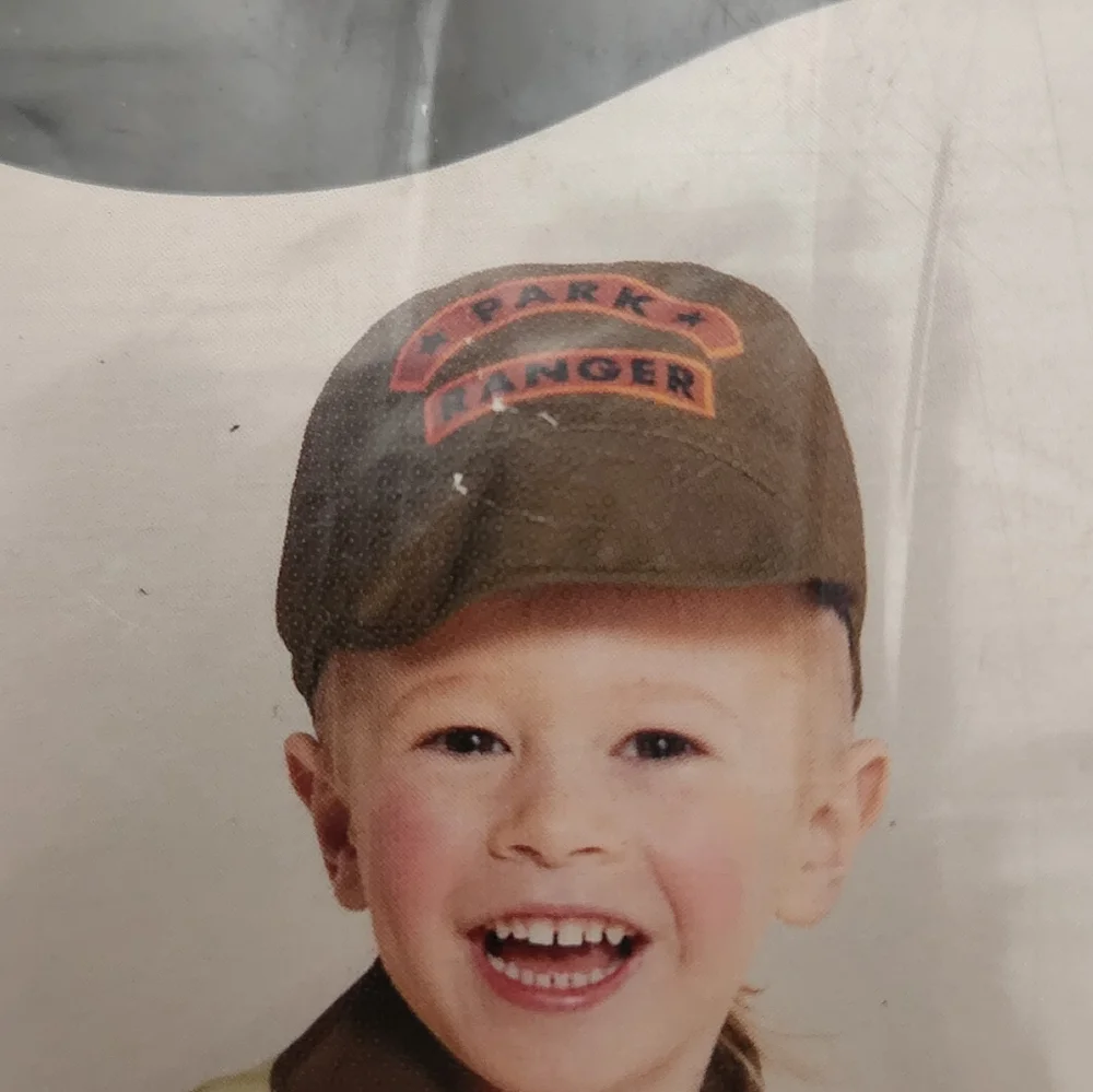 Hide‎ and Eek New Toddler Park Ranger Halloween Costume Shirt and Hat Size 4-5t